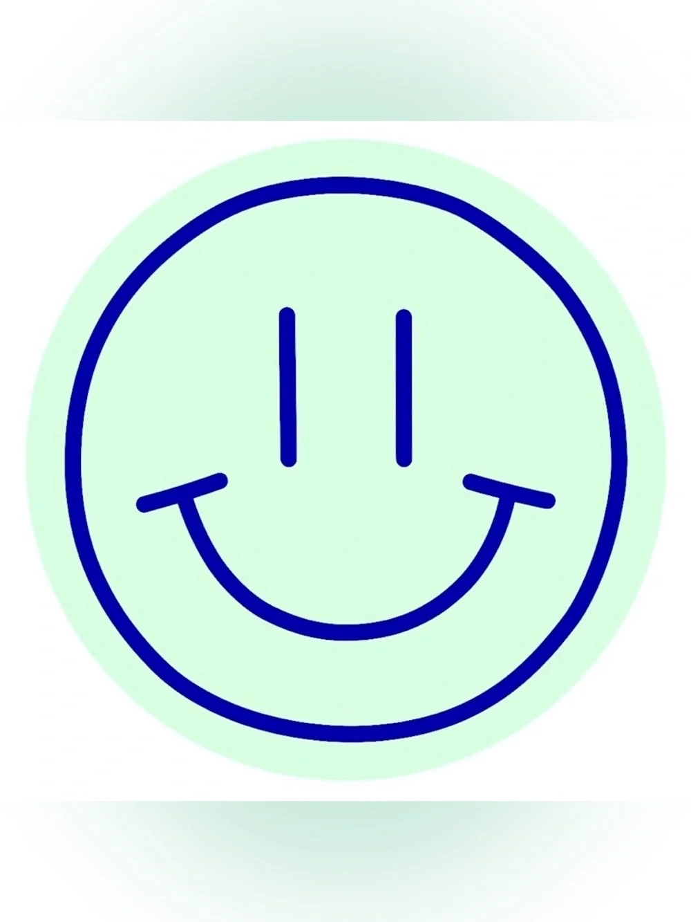 50 STICKERS - 2” ROUND - SMILEY